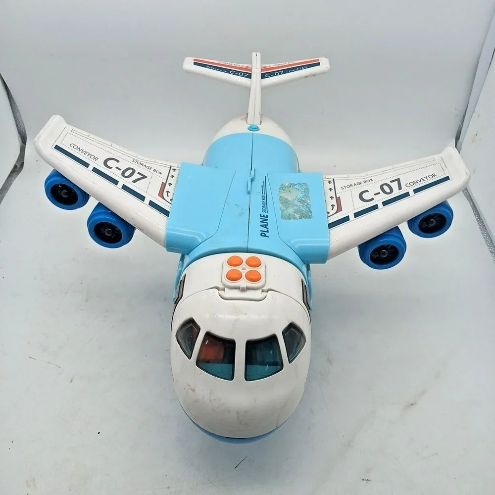 TEMI C-07 RANSPORT PLANE Toy Lights Sounds Works Large Airplane Early‎ Education